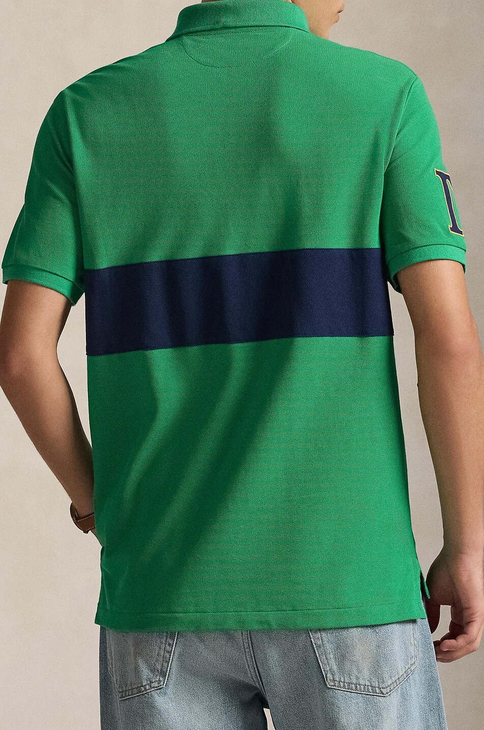 POLO RALPH LAUREN Baumwollpiqué-Kurzarm-Polohemd Double Pony Herren DUNKELGRÜN 3