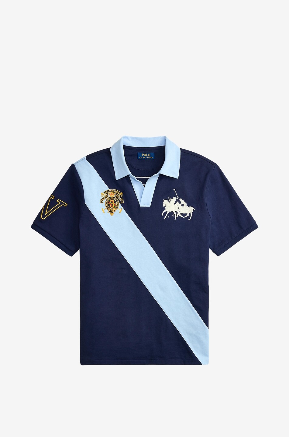 POLO RALPH LAUREN Double Pony cotton piqué short-sleeved polo shirt Men DARK BLUE 1