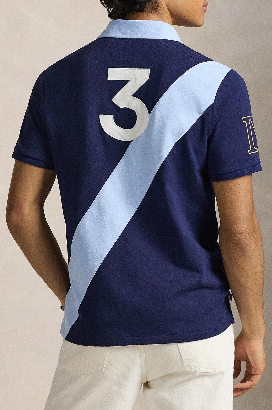 POLO RALPH LAUREN Double Pony cotton piqué short-sleeved polo shirt Men DARK BLUE 3