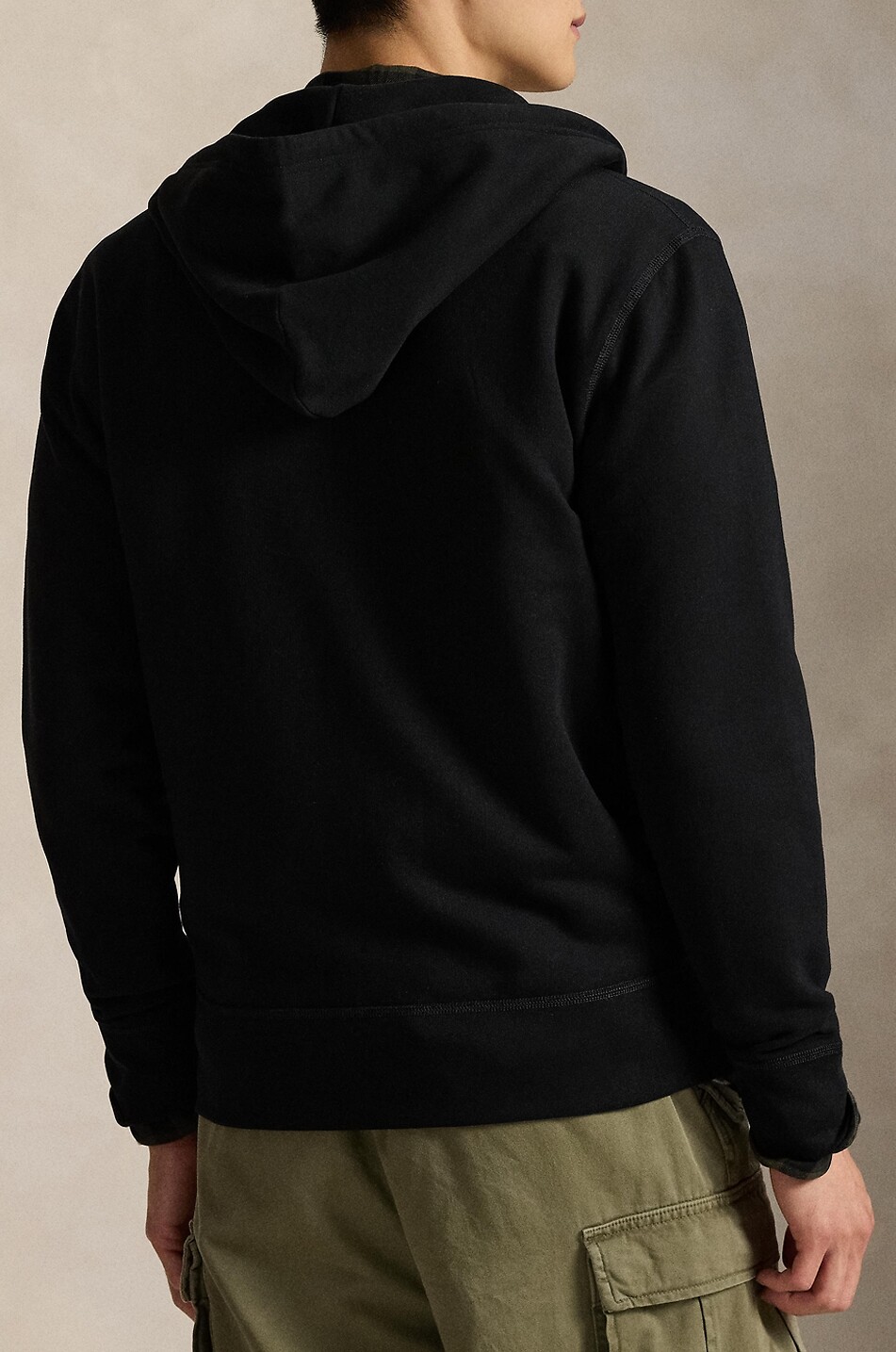 POLO RALPH LAUREN Sweat-shirt zippé à capuche en coton mélangé Pony Homme NOIR 3