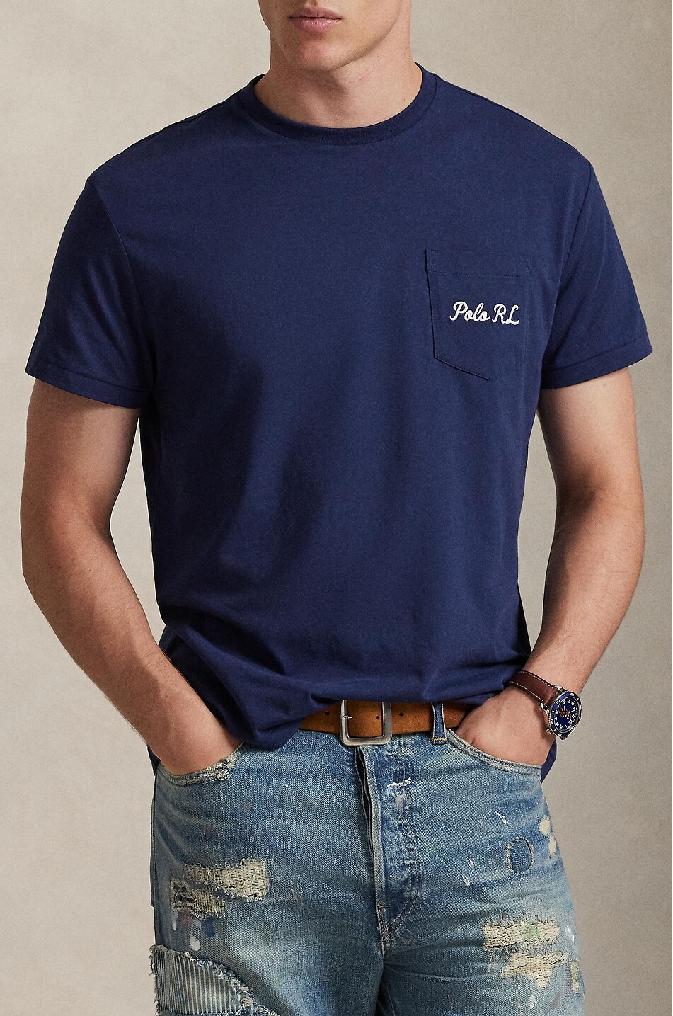 POLO RALPH LAUREN Kurzarm-T-Shirt aus Jersey Polo RL Polo Bear Herren DUNKELBLAU 5