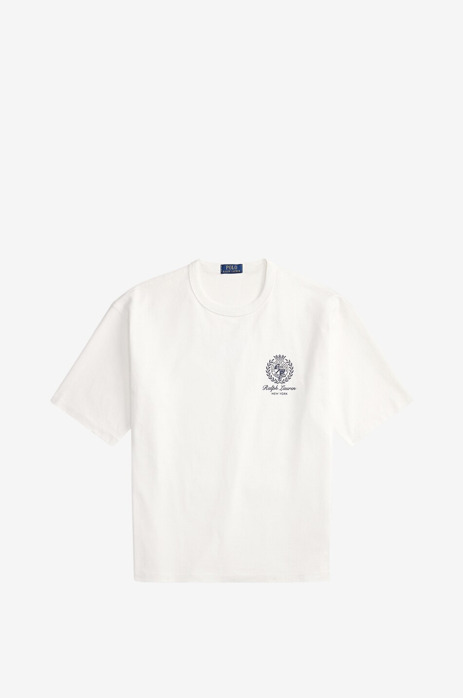 Besticktes Kurzarm-T-Shirt aus Jersey Ralph Lauren Crest