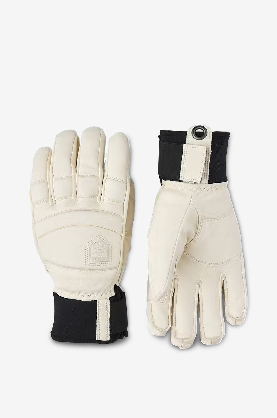 HESTRA Gants de ski en cuir Fall Line Femme Beige clair 1
