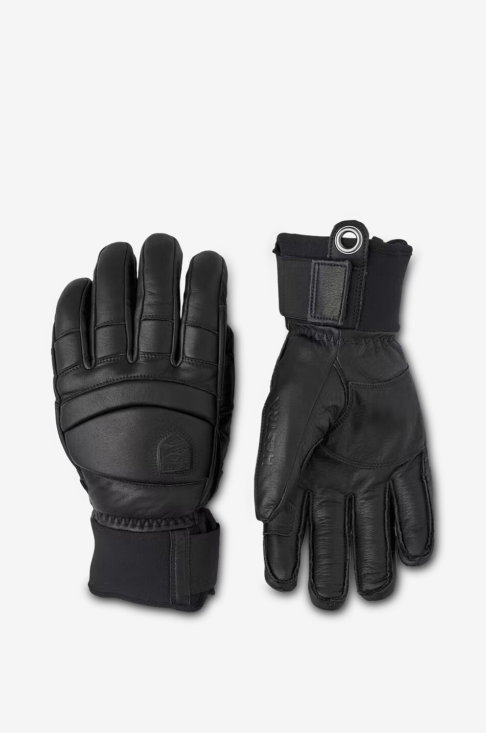 HESTRA Gants de ski en cuir Fall Line Homme NOIR 1