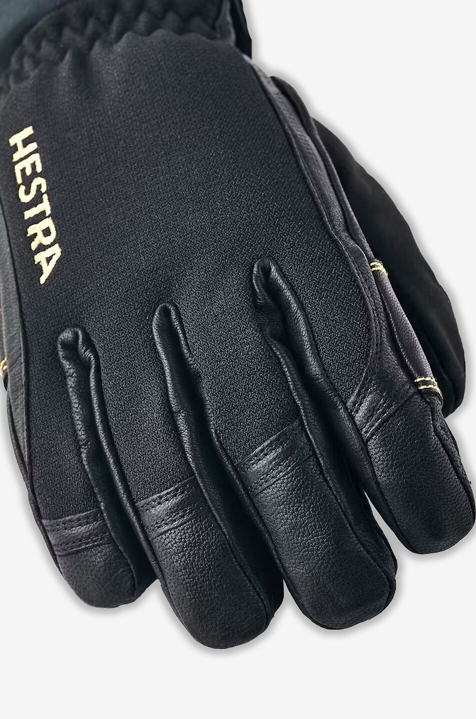 HESTRA Gants de ski en cuir et Gore-Tex Army Homme NOIR 2