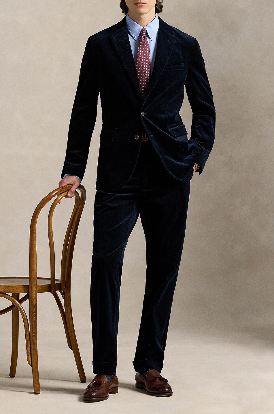 POLO RALPH LAUREN Pony Custom Fit plain cotton poplin shirt Men BLUE 6