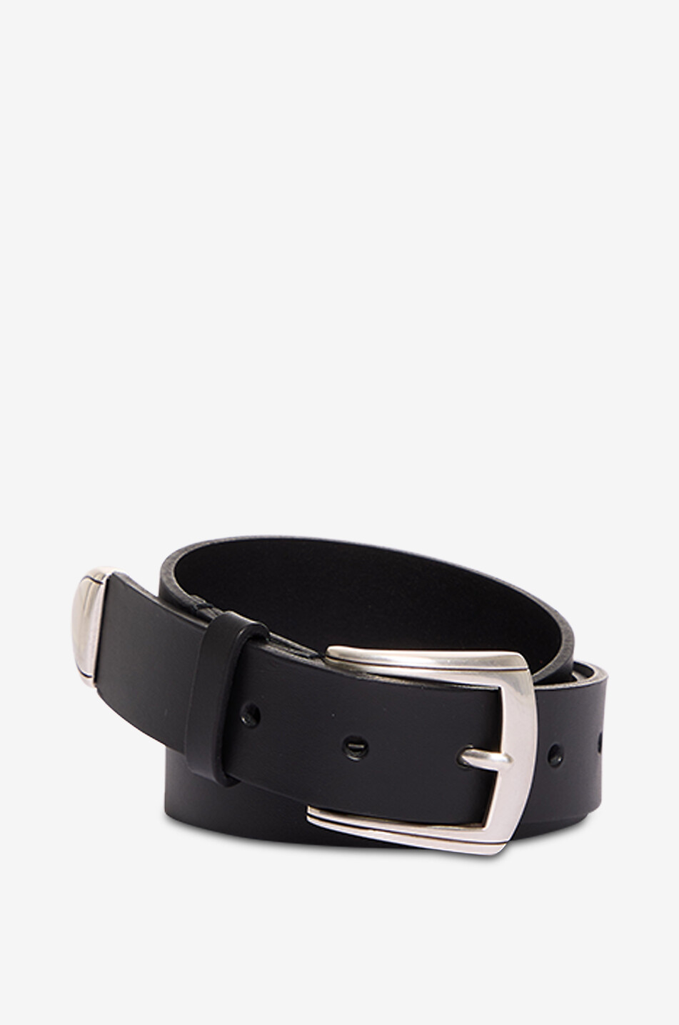 BONGENIE Gürtel aus Glattleder - 3 cm Damen SCHWARZ 1