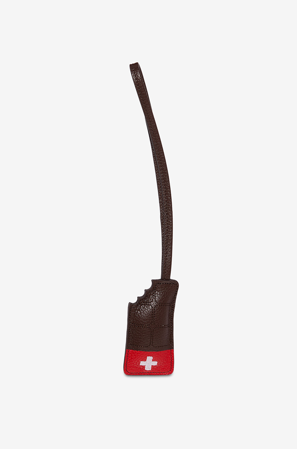 BONGENIE Taschencharm aus Leder schweizer Schokolade Damen DUNKELBRAUN 1