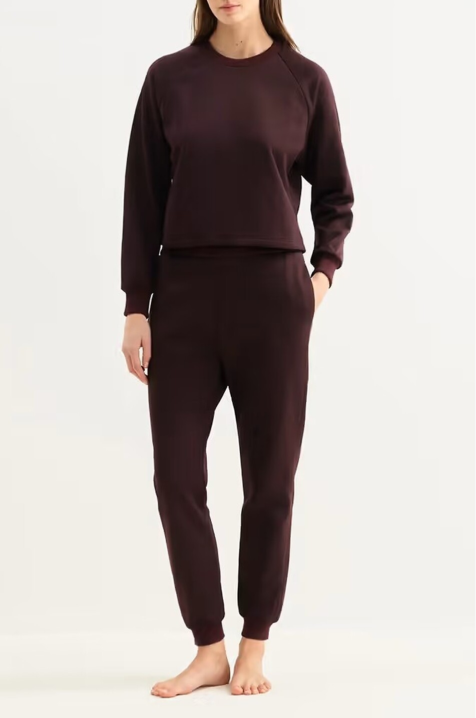 ERES Pantalon de jogging en molleton Céline Femme ROUGE FONCÉ 3