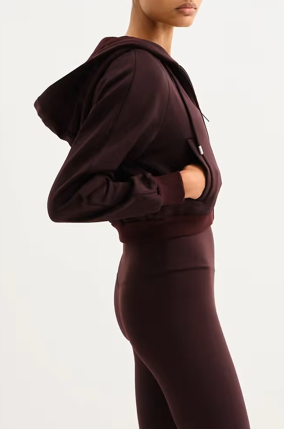 ERES Sweat-shirt à capuche raccourci Ese Femme ROUGE FONCÉ 5