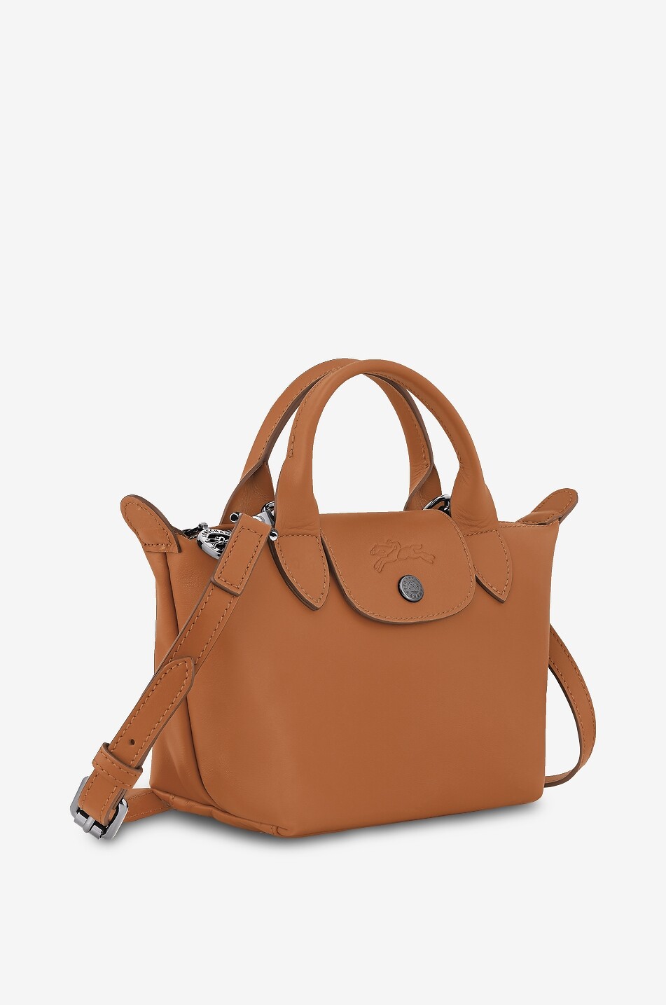 LONGCHAMP Sac à main en cuir Le Pliage Xtra XS Femme MARRON 2