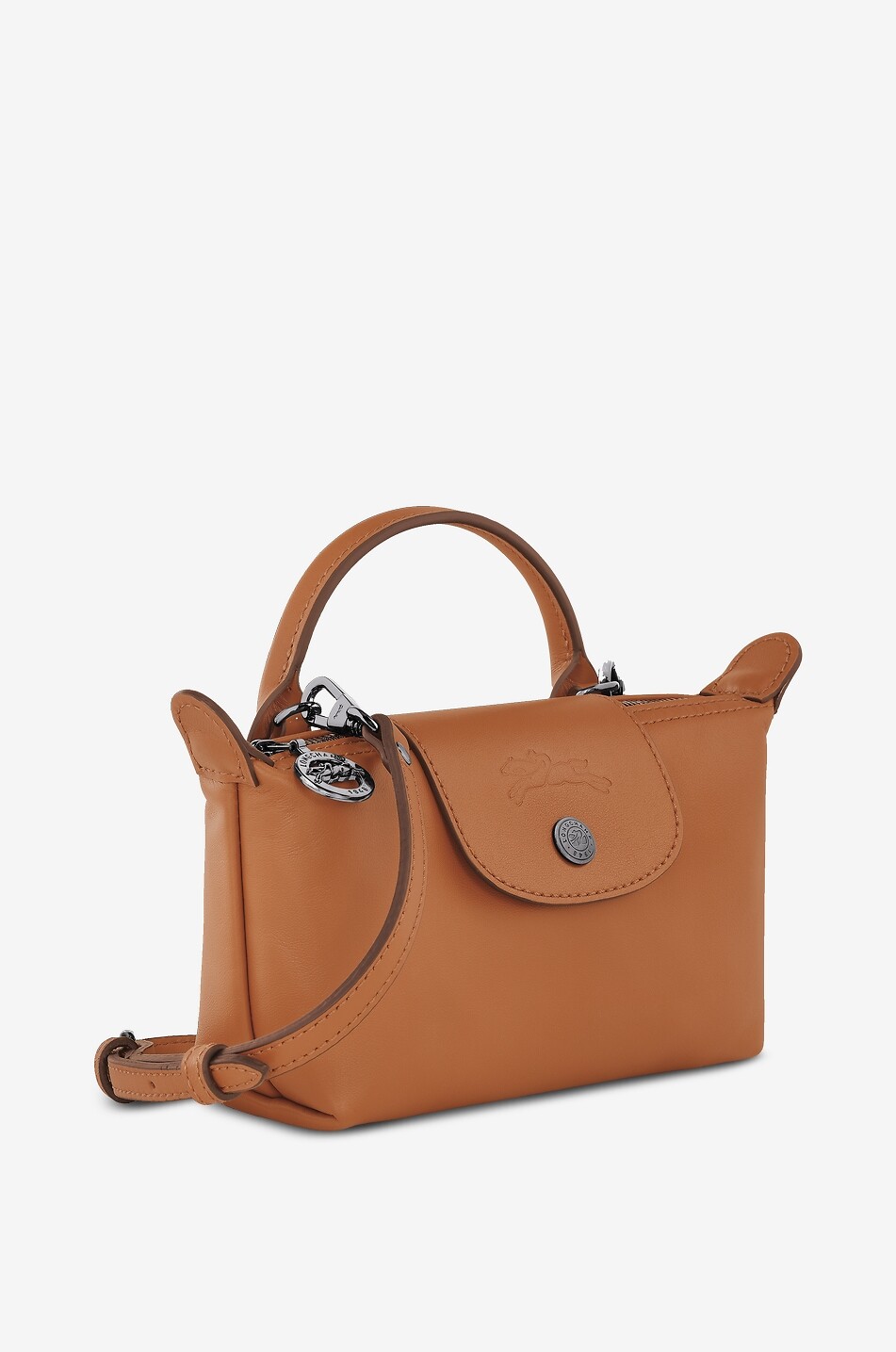 LONGCHAMP Handtasche aus Glattleder Pochette XS Le Pliage Xtra Damen MITTELBRAUN 2