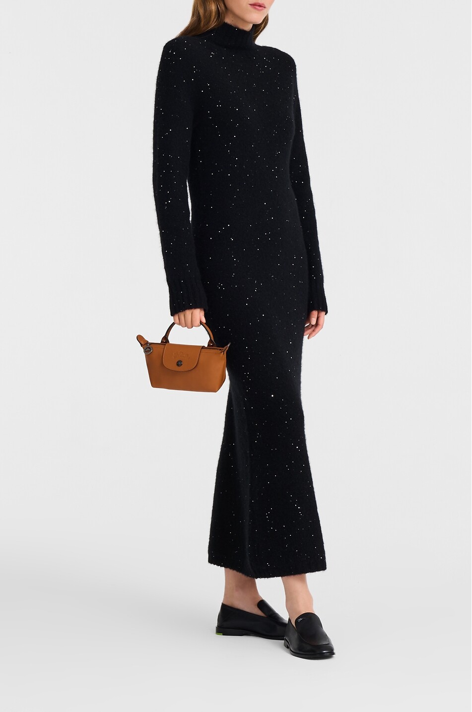 LONGCHAMP Handtasche aus Glattleder Pochette XS Le Pliage Xtra Damen MITTELBRAUN 3