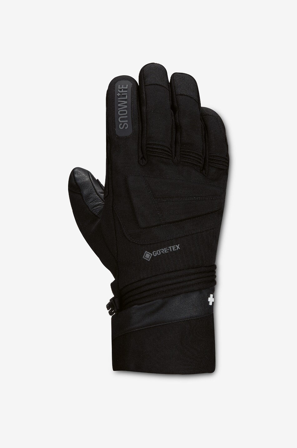 Grand Soft leather ski gloves - SNOWLIFE - BLACK - Bongénie