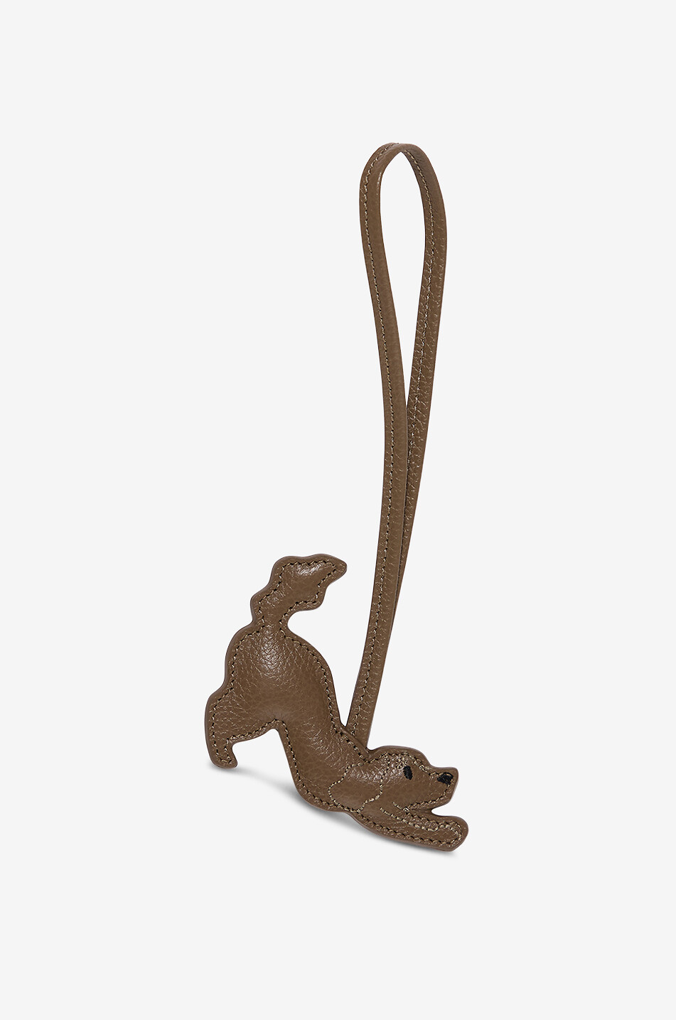 BONGÉNIE Charm pour sac à main en cuir Chien Femme MARRON 1