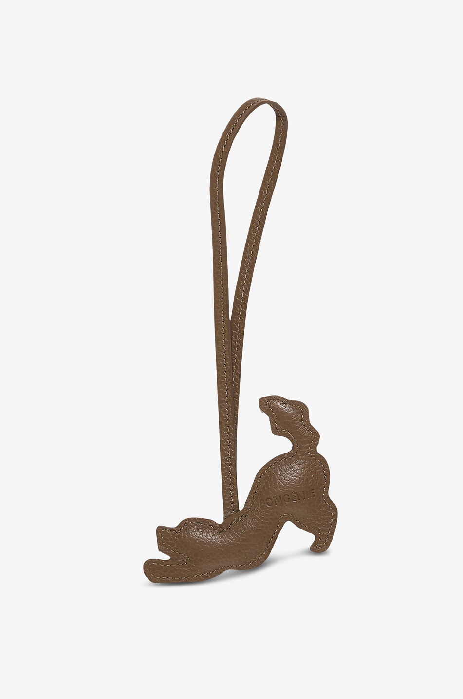 BONGÉNIE Charm pour sac à main en cuir Chien Femme MARRON 2
