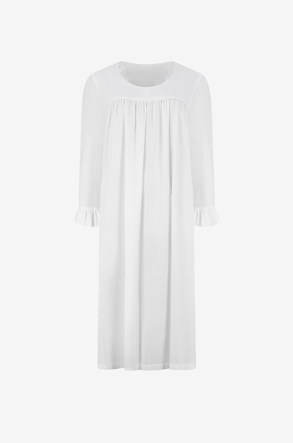 CELESTINE Leona voile and lace night shirt Women WHITE 1