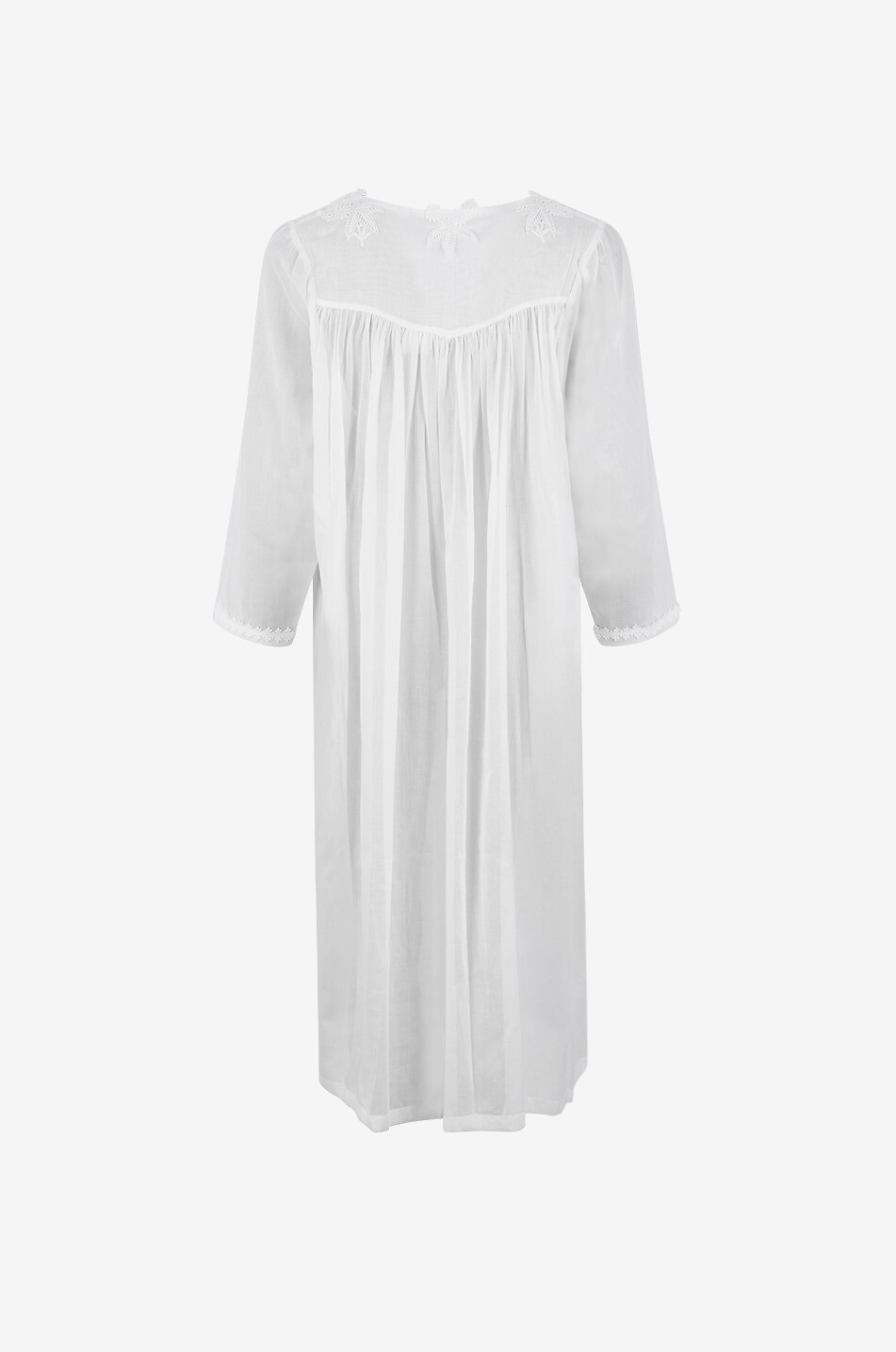 CELESTINE Marcella embroidered cotton voile nightdress Women WHITE 2