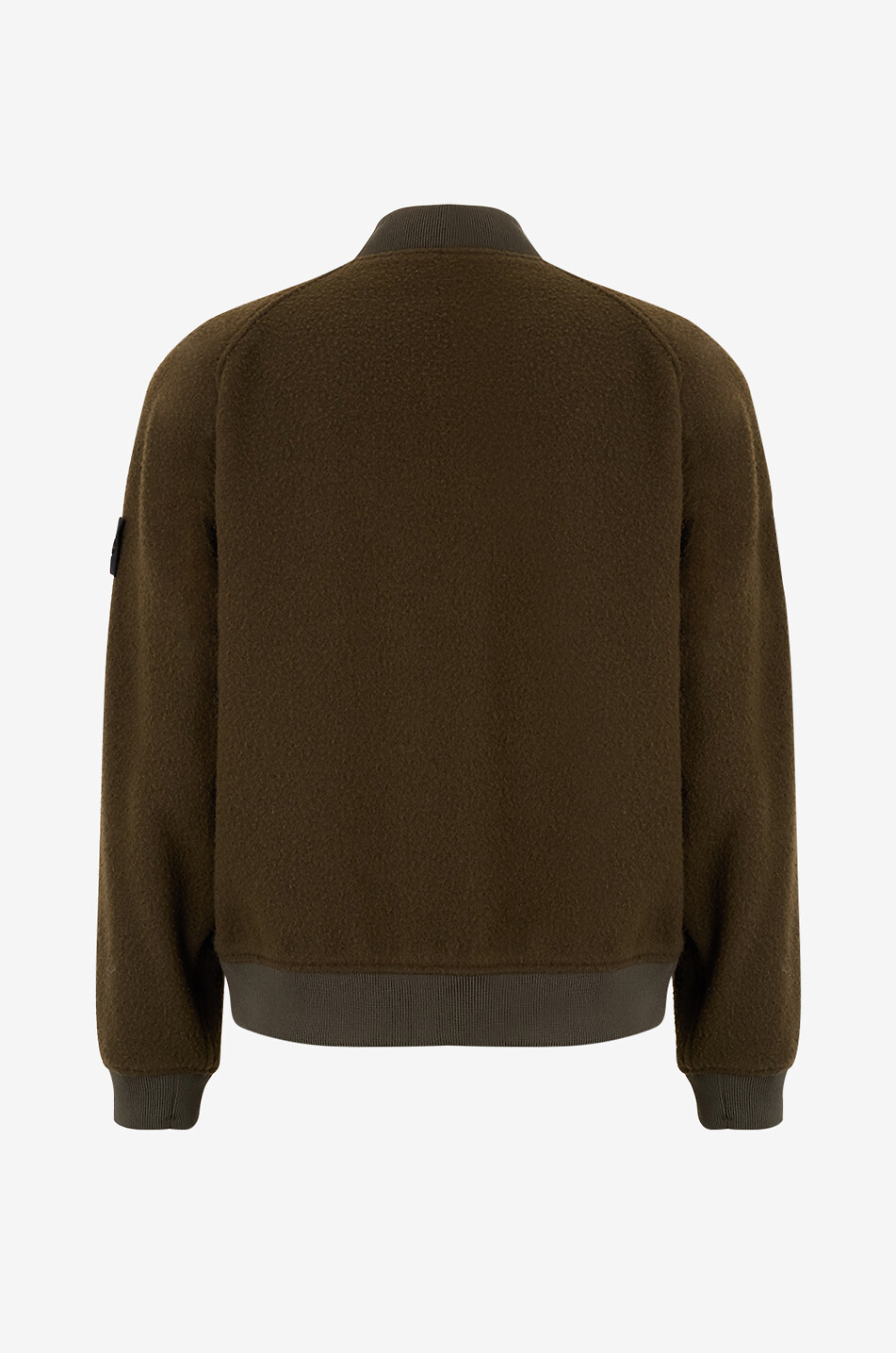 STONE ISLAND Wasserabweisende Wollmix-Bomberjacke 4100111 Panno Ratinato Herren DUNKELGRÜN 2