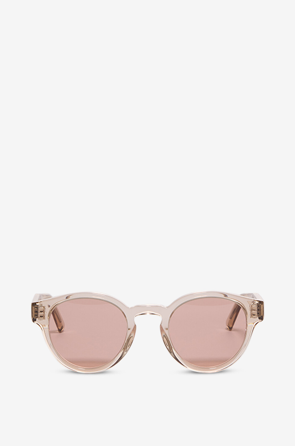 Runde Sonnenbrille aus transparentem Acetat The Definite