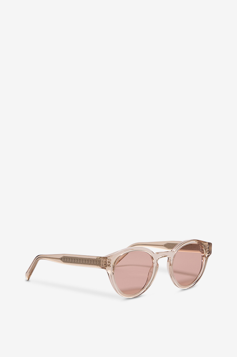 VIU Runde Sonnenbrille aus transparentem Acetat The Definite Damen Farblos 2