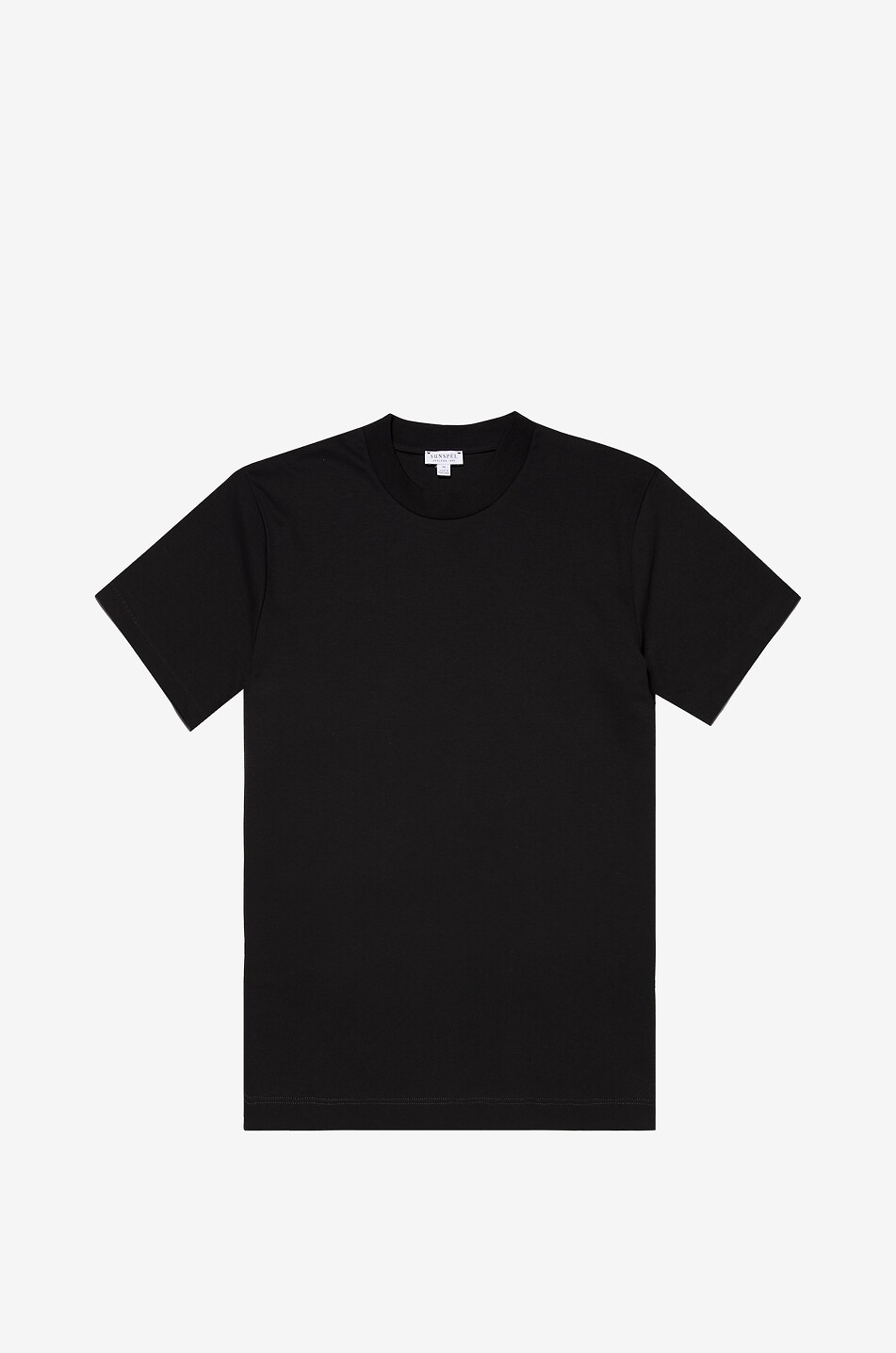 Kurzarm-Rundhals-T-Shirt aus Supima-Baumwolle