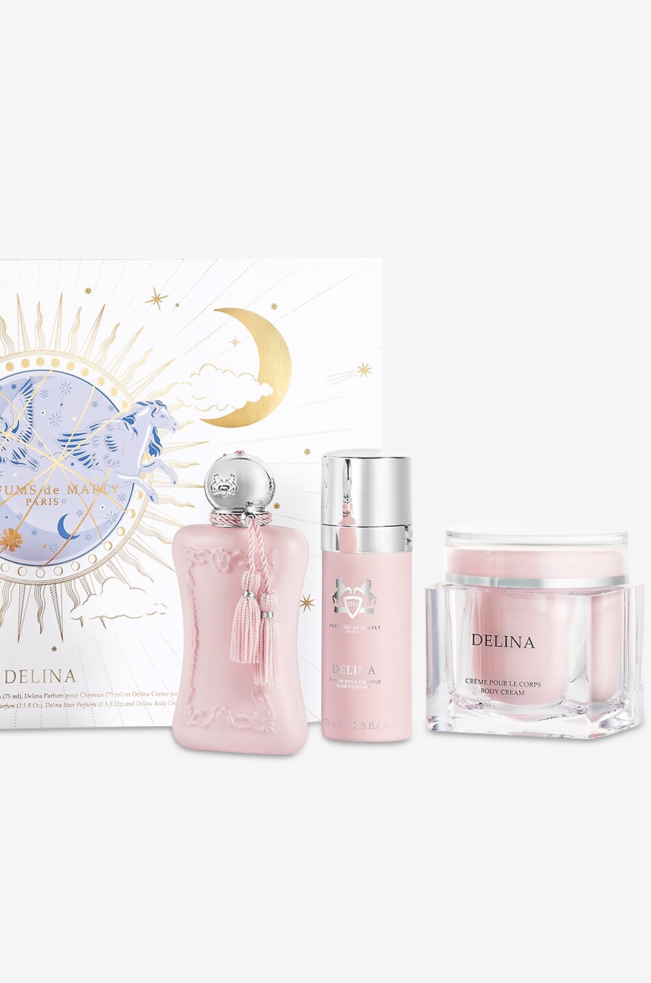 PARFUMS DE MARLY Delina festive eau de parfum and cream gift box set Unisex Colourless 2
