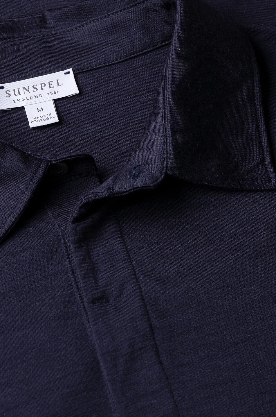 SUNSPEL Long-sleeve wool jersey polo shirt Men DARK BLUE 2