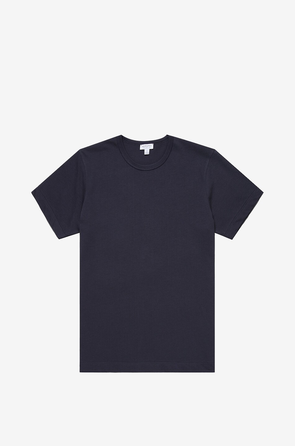 SUNSPEL Round neck Supima cotton jersey T-shirt Men DARK BLUE 1