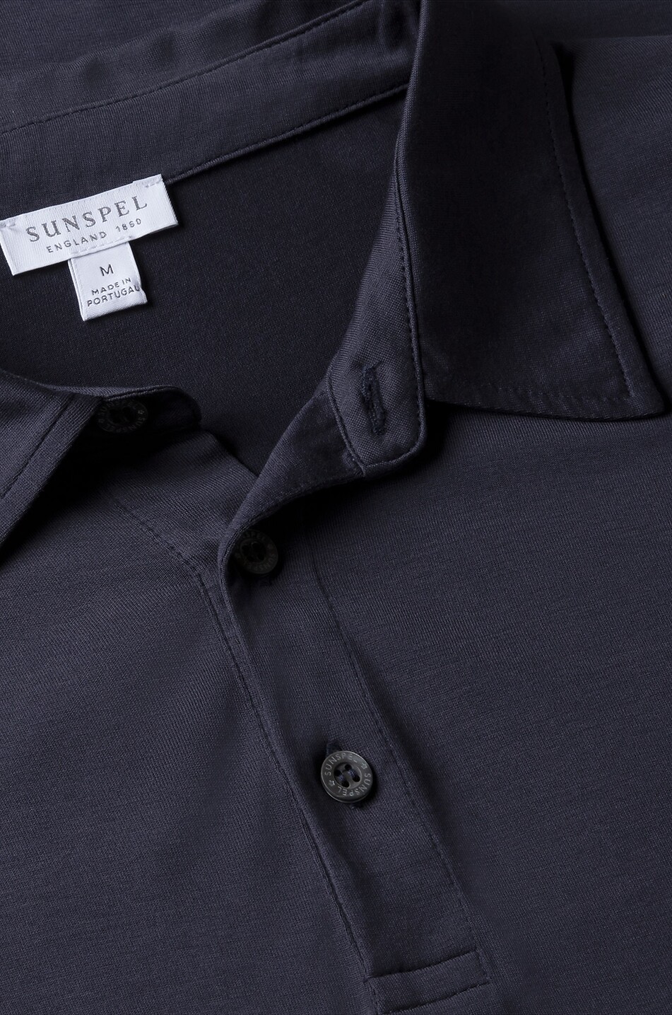SUNSPEL Short-sleeved cotton jersey polo shirt Men DARK BLUE 2