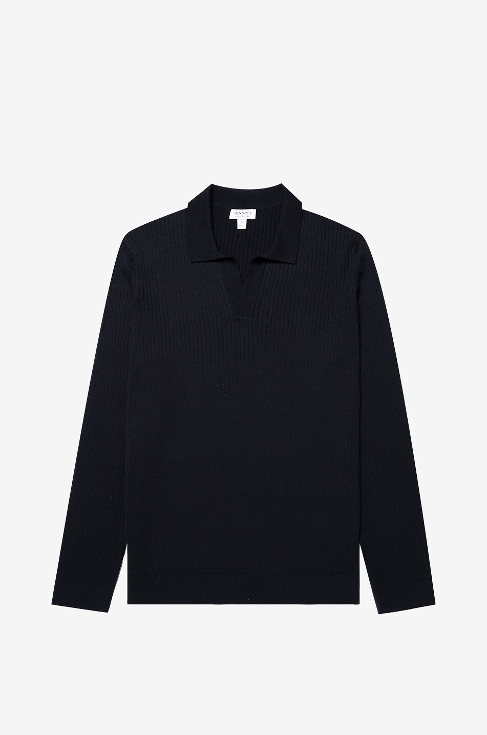 Langärmeliges Polo aus Baumwollmischung