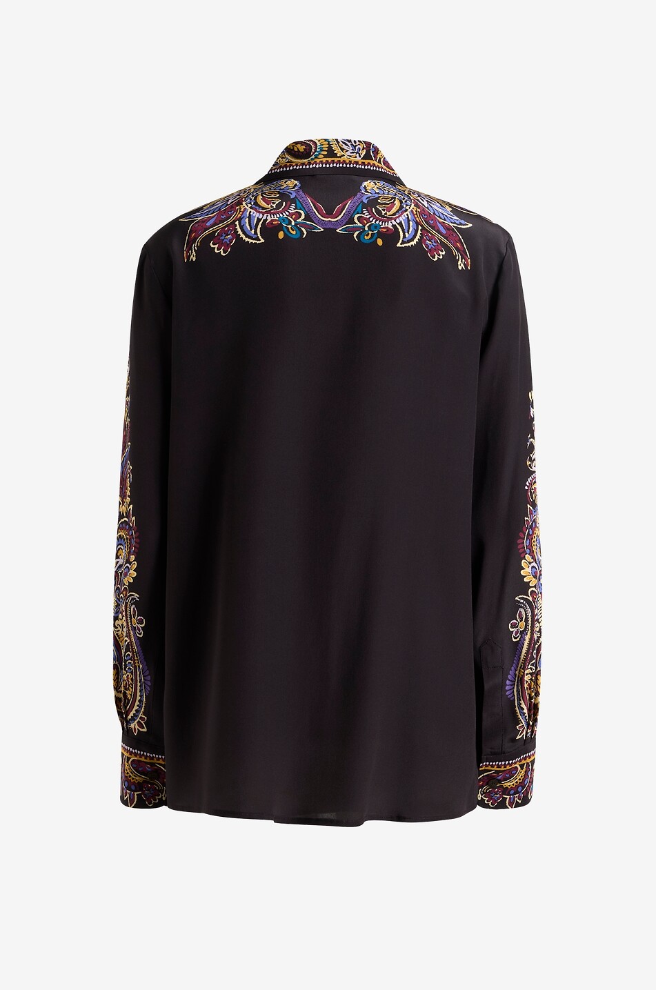 ETRO Paisley Placée print fluid silk shirt Women MULTI COLOURED 2