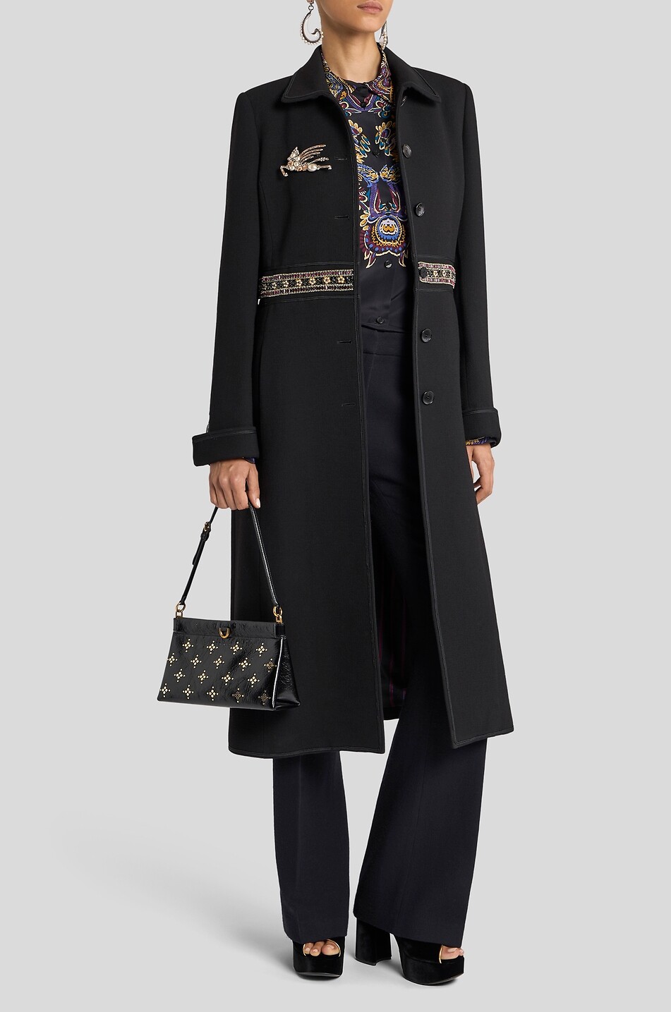 ETRO Paisley Placée print fluid silk shirt Women MULTI COLOURED 3