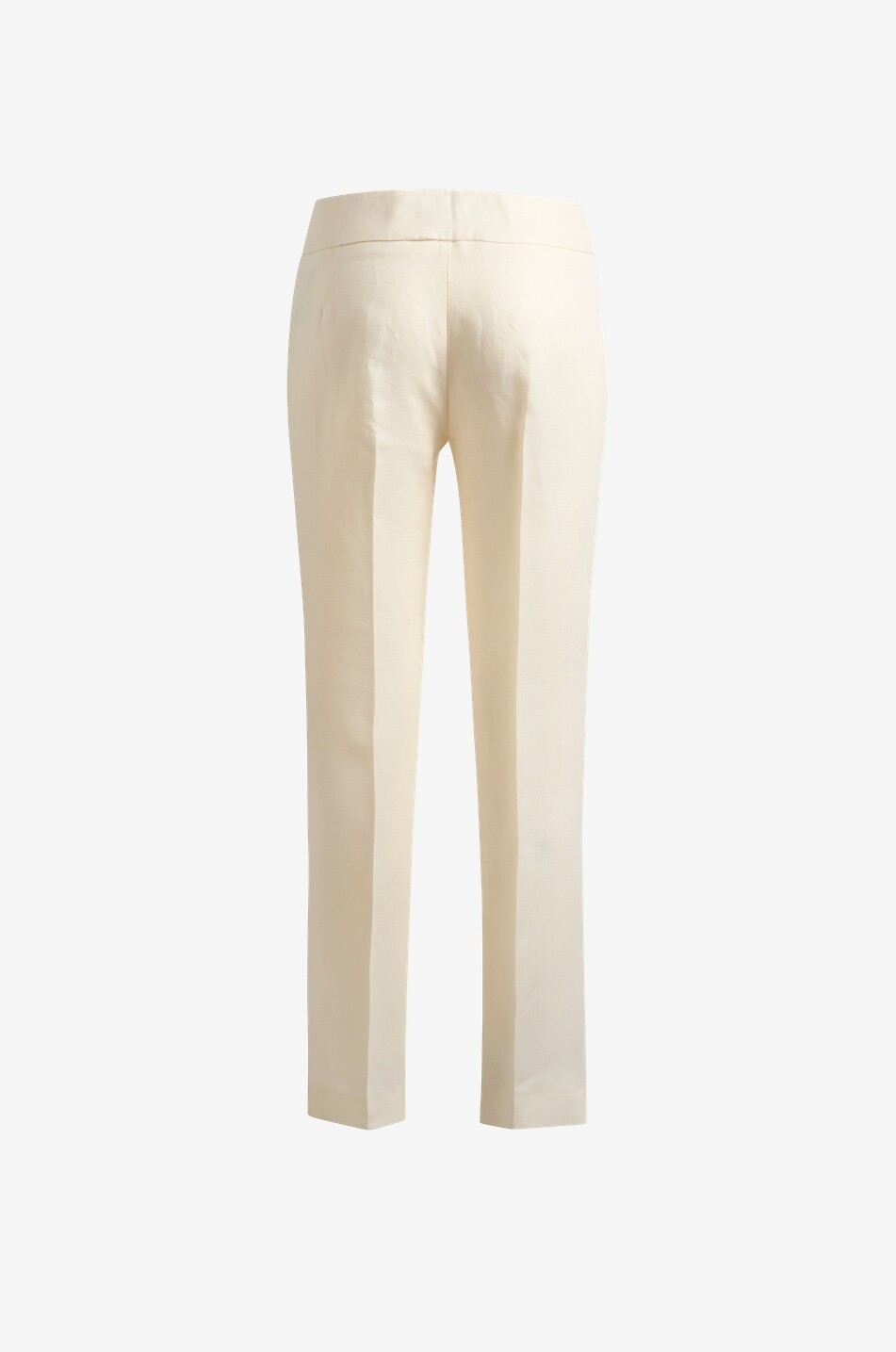 ETRO Straight cropped linen trousers Women WHITE 2