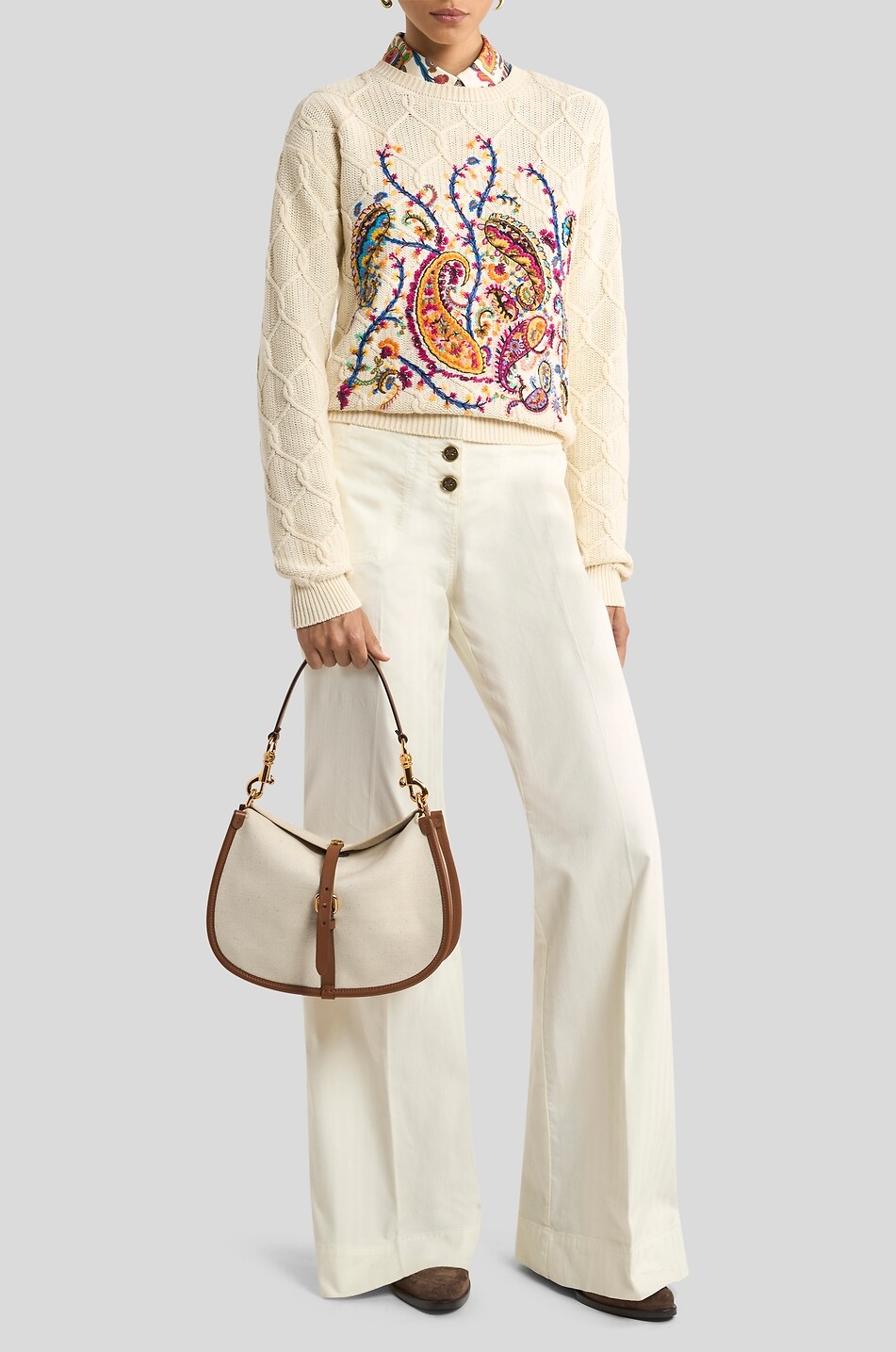 ETRO Paisley-printed straight silk shirt Women MULTI COLOURED 4