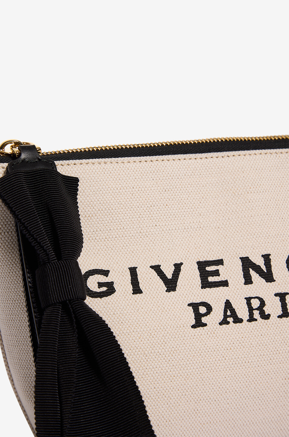 GIVENCHY Pochette rectangulaire en toile à logo Femme BEIGE 5