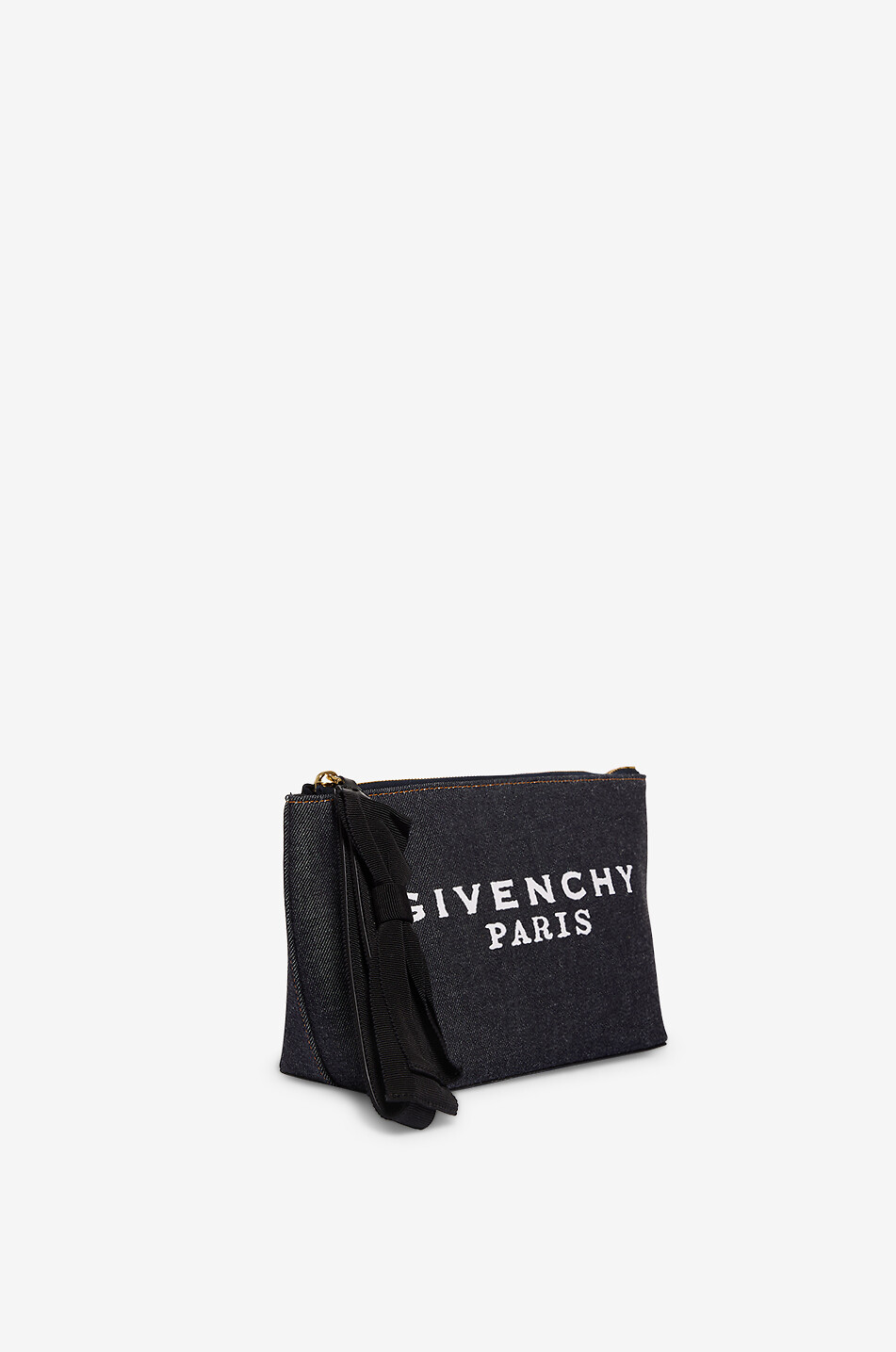 GIVENCHY Pochette rectangulaire en denim à logo Femme BLEU 2