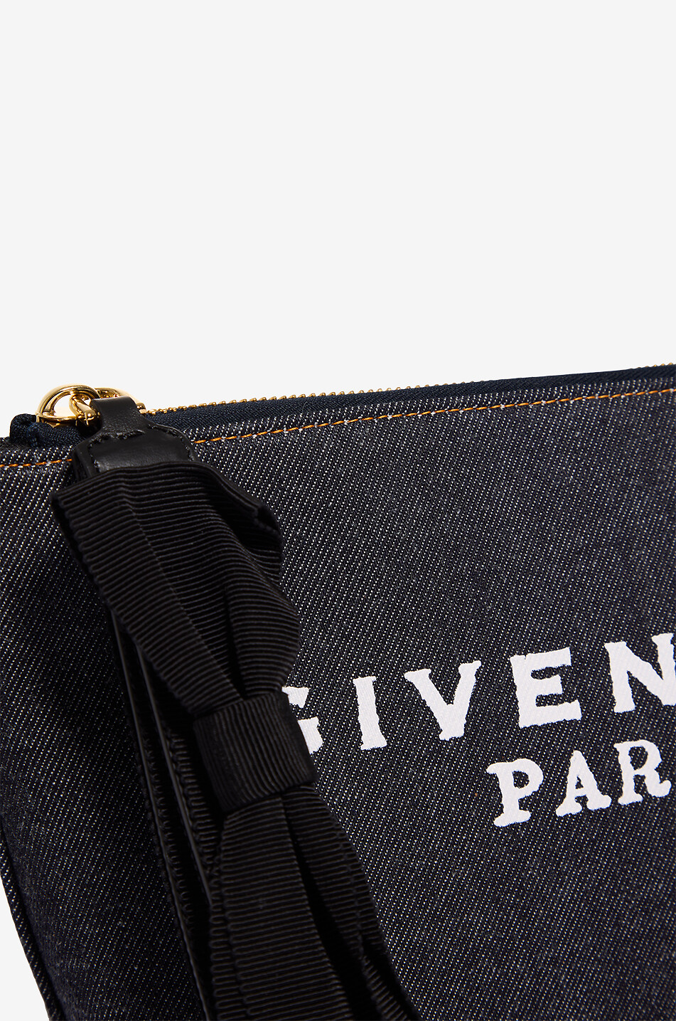 GIVENCHY Pochette rectangulaire en denim à logo Femme BLEU 5