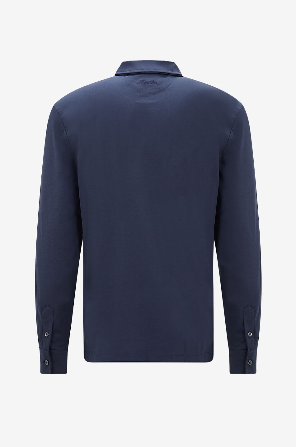 AURELIEN Langarm-Polohemd aus Baumwollpiqué Aur1 Herren DUNKELBLAU 2