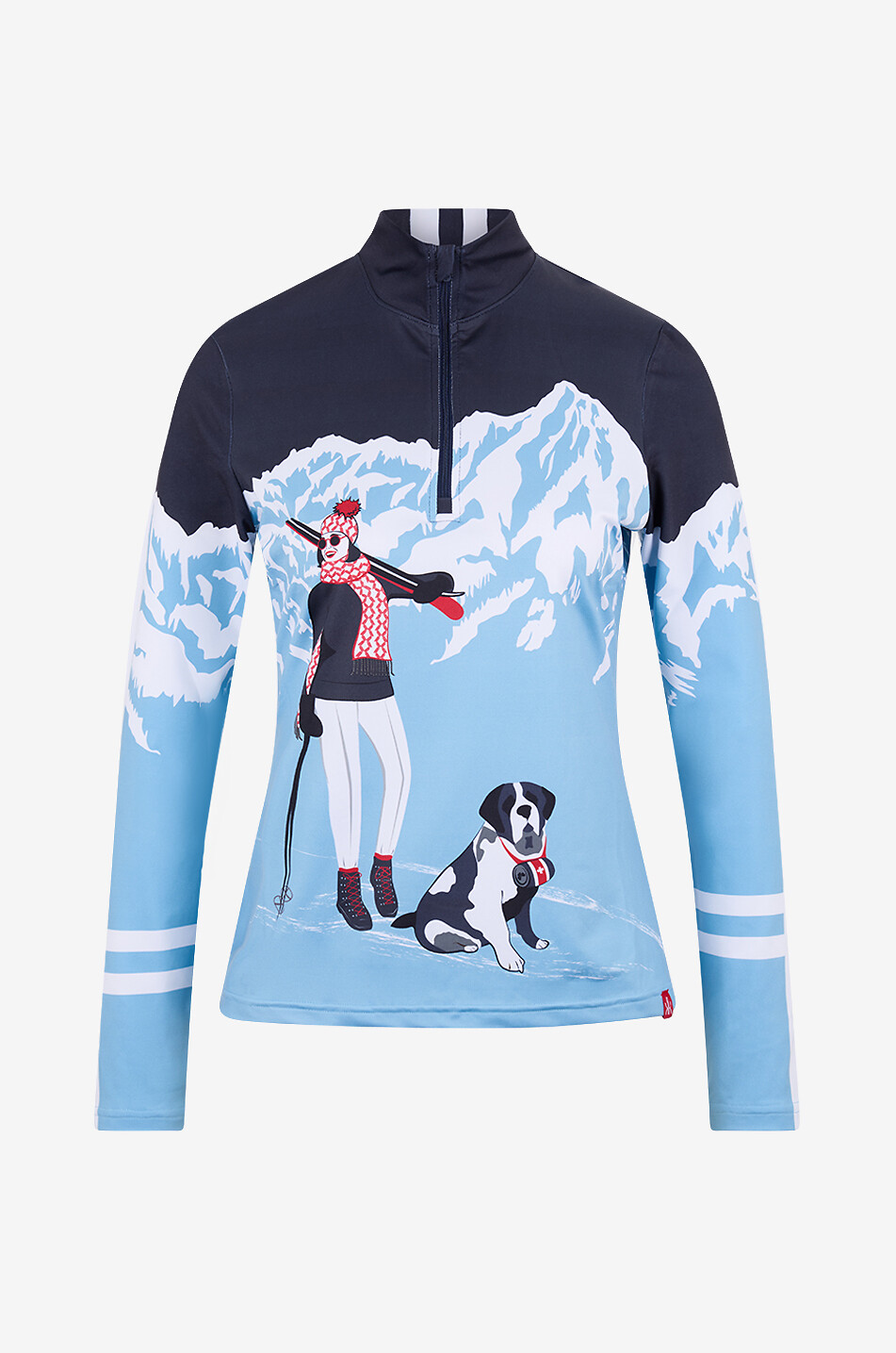 KRIMSON KLOVER Ski-First-Layer mit Stehkragen und Reissverschluss Berne Damen DUNKELBLAU 1