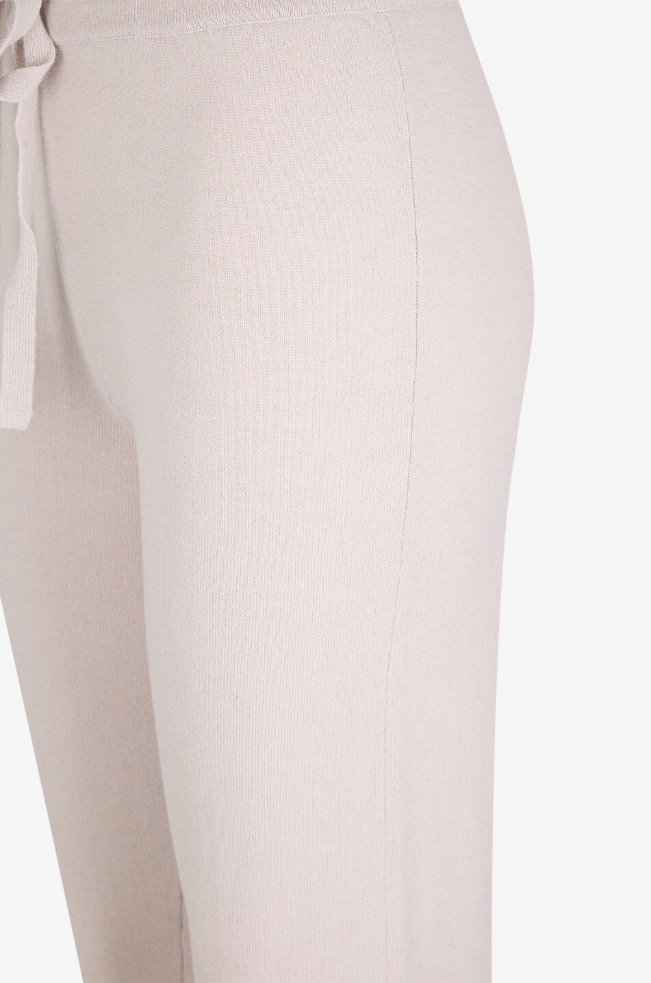 BONGÉNIE Pantalon de jogging en maille de cachemire Femme Beige clair 3