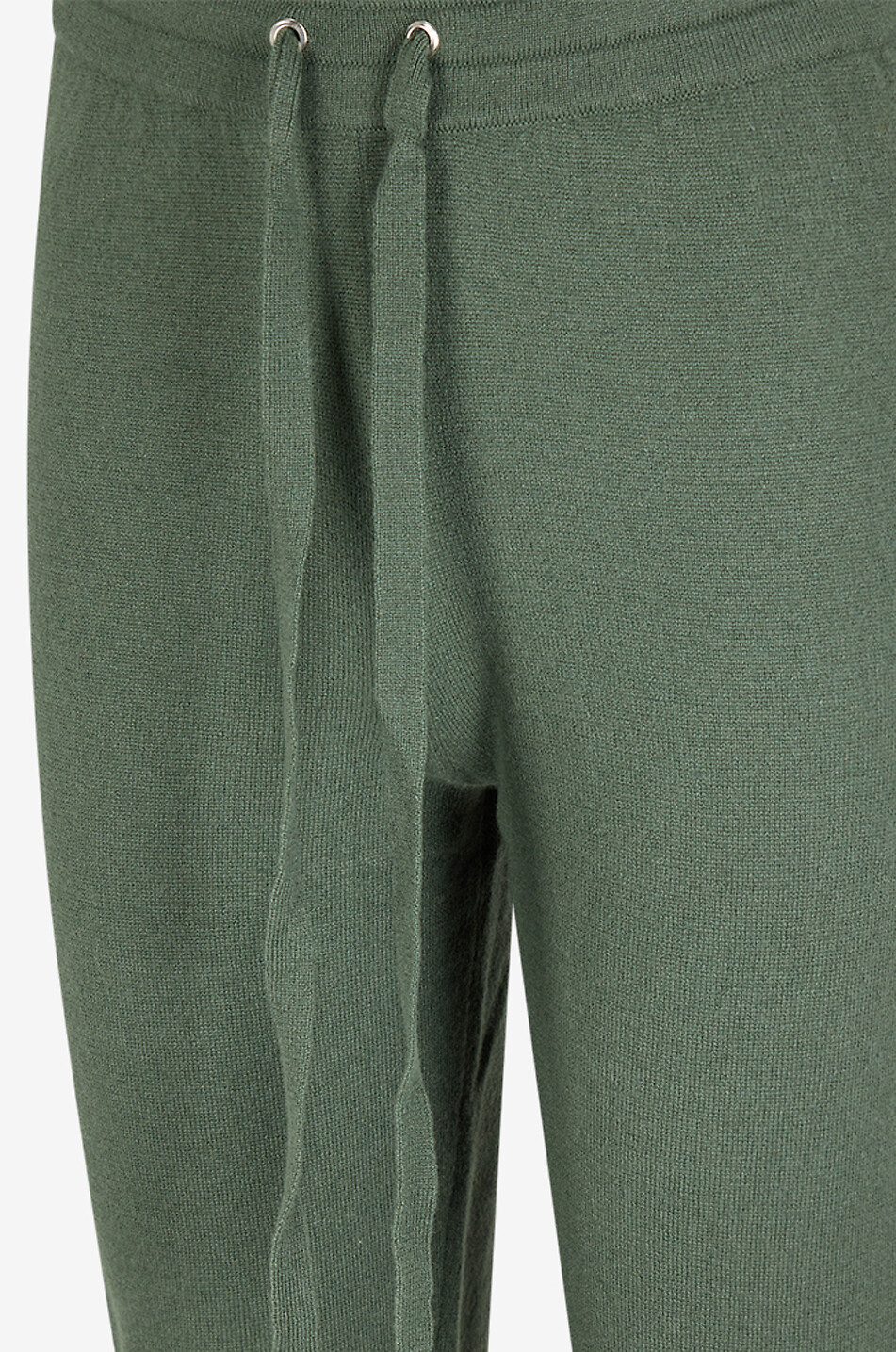 BONGÉNIE Pantalon de jogging en maille de cachemire Femme KAKI 3