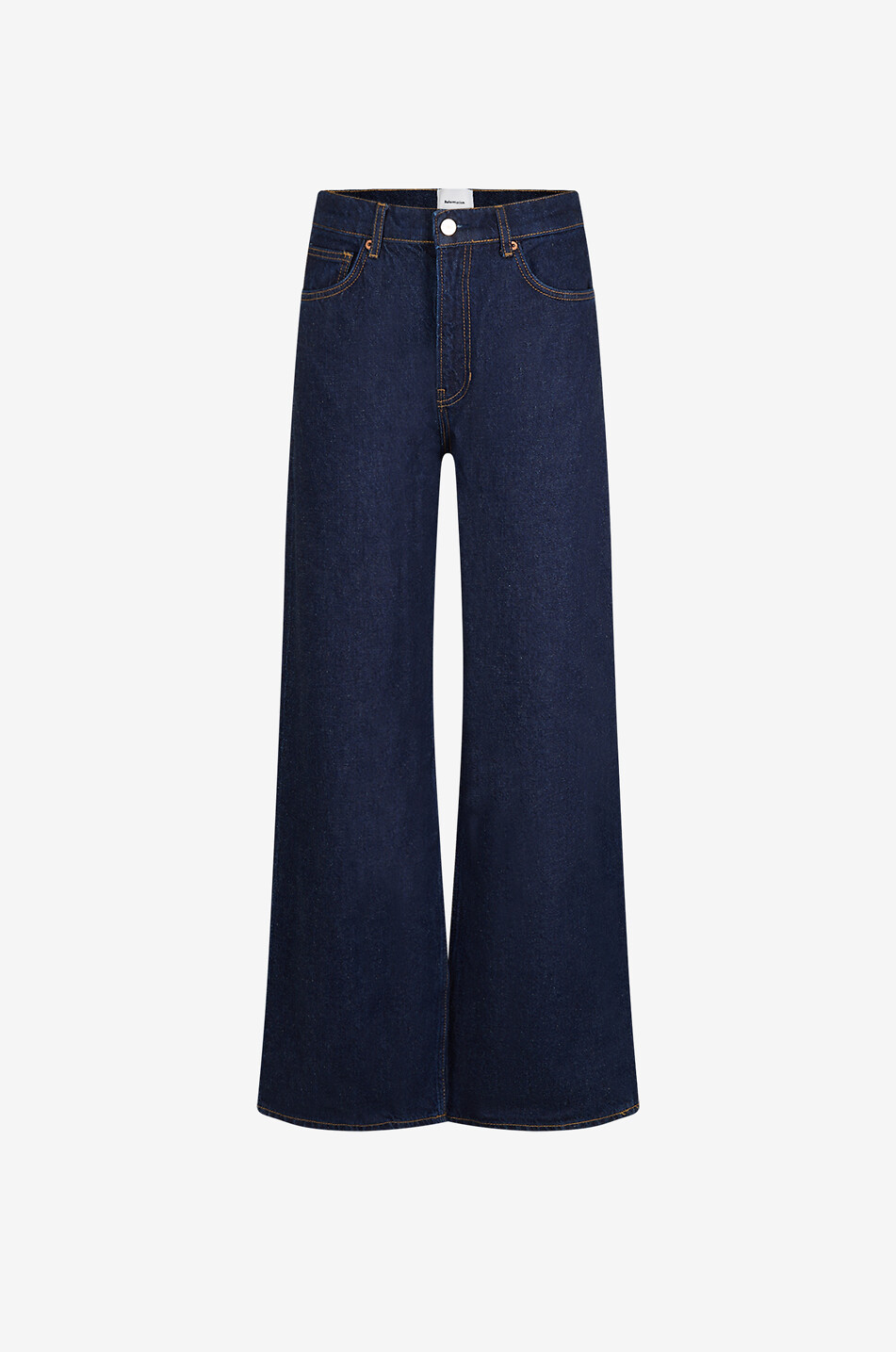REFORMATION Cary high-waisted wide-leg jeans Women DARK BLUE 1