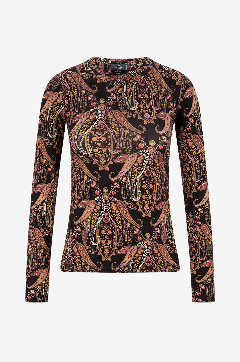ETRO All over Paisley print wool jersey long-sleeve top Women MULTI COLOURED 1