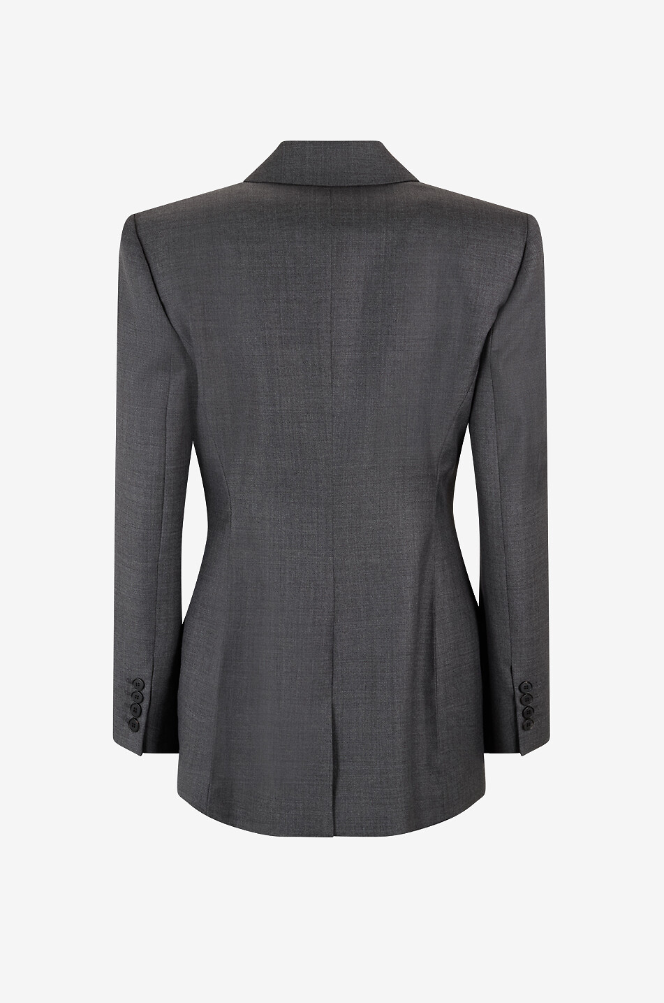 GIVENCHY Double-breasted fitted wool blazer Women GREY 2