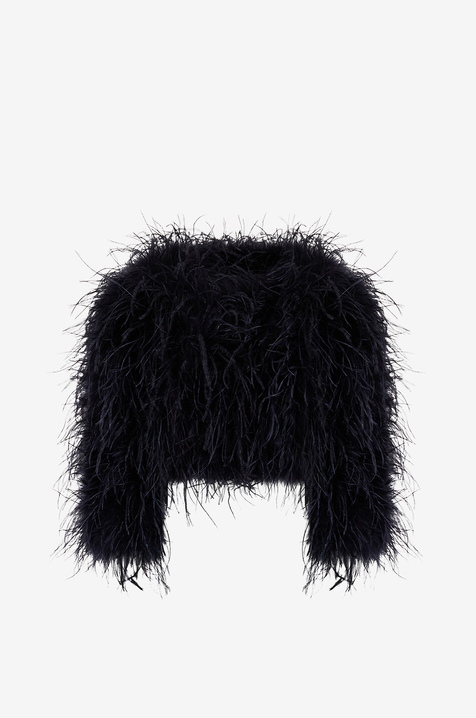 HEMISPHERE Flauschiger Bolero aus Straussenfedern Damen DUNKELBLAU 1