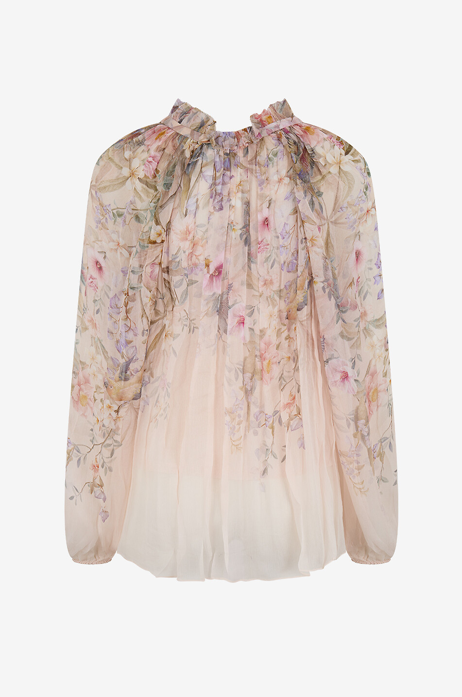 ZIMMERMANN Rebellion floral georgette relaxed blouse Women EGGSHELL 2