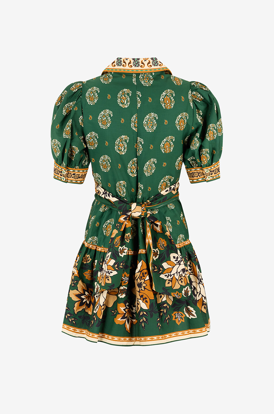 FARM RIO Ayla printed cotton mini dress Women GREEN 2