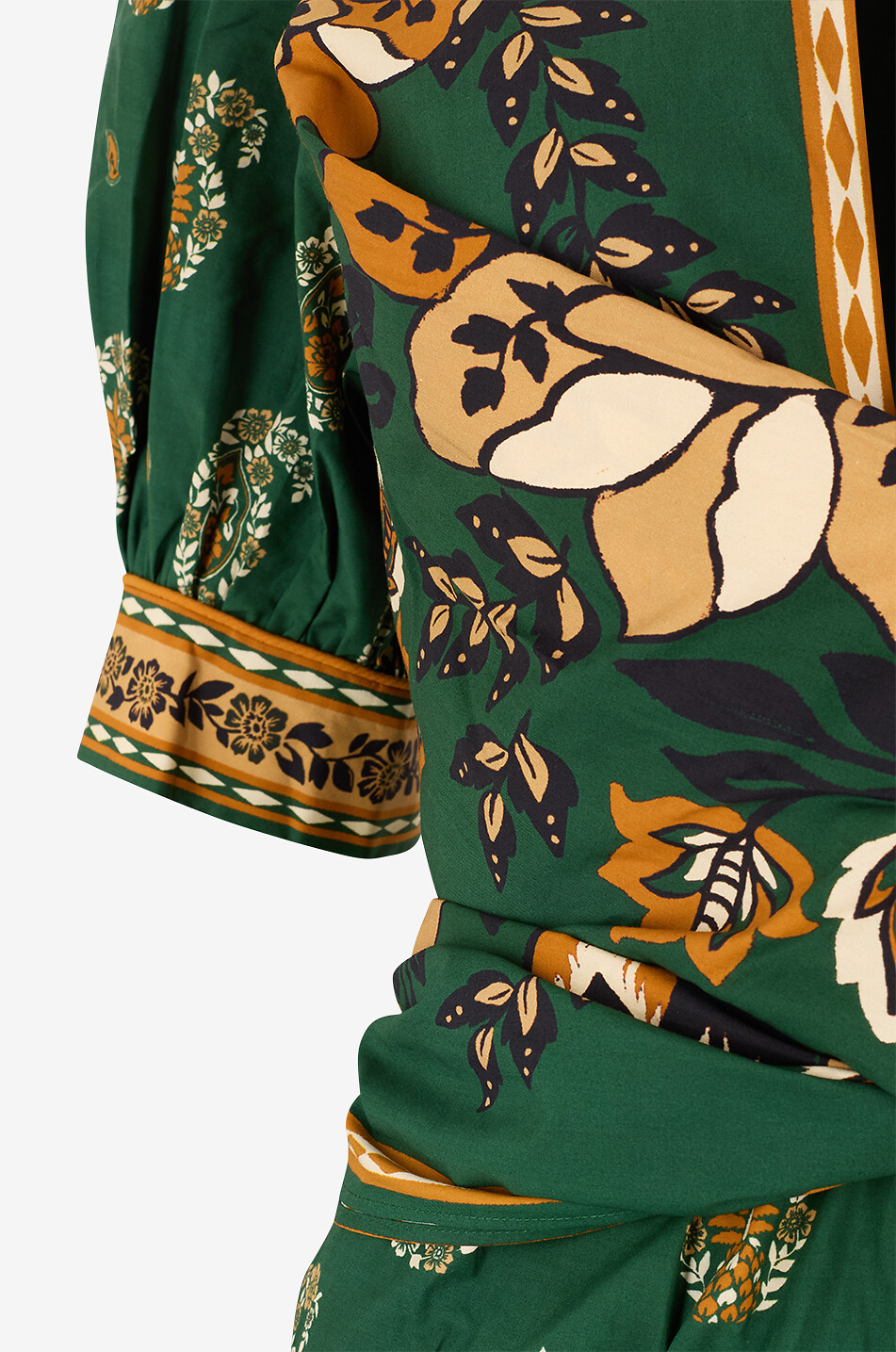 FARM RIO Ayla printed cotton mini dress Women GREEN 5