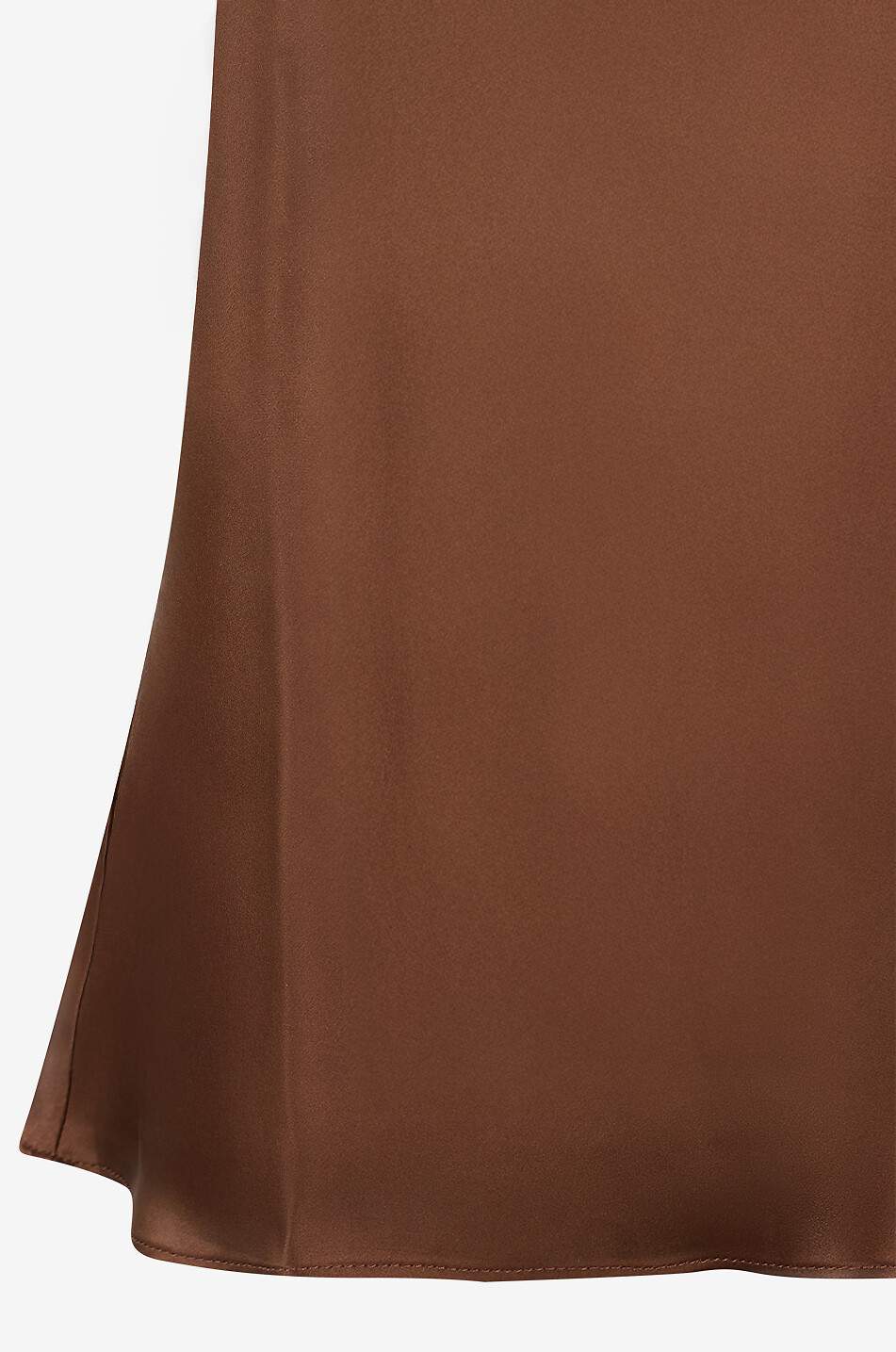 REFORMATION Top sans manches en satin de soie Saskia Femme MARRON 7